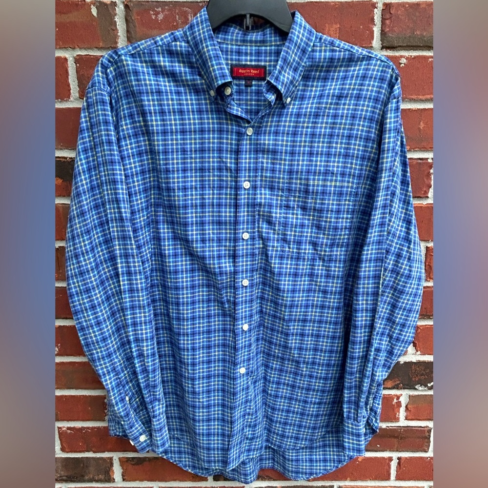 Austin Reed Mens Long Sleeve Button Down Shirt XL